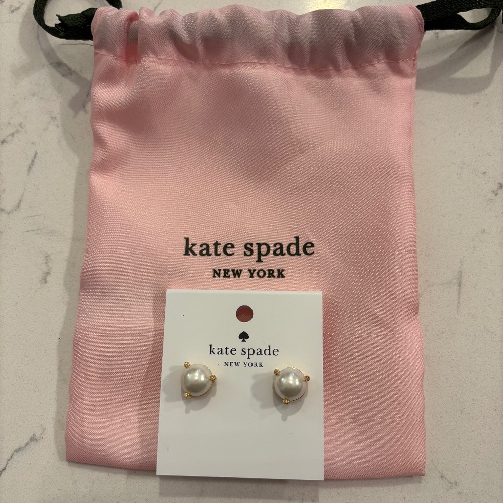 Kate Spade Pearl Earrings New